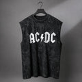 Men's Acid Wash Oversized Gym Vest