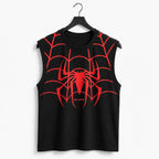Black Spider Graphic Gym Vest