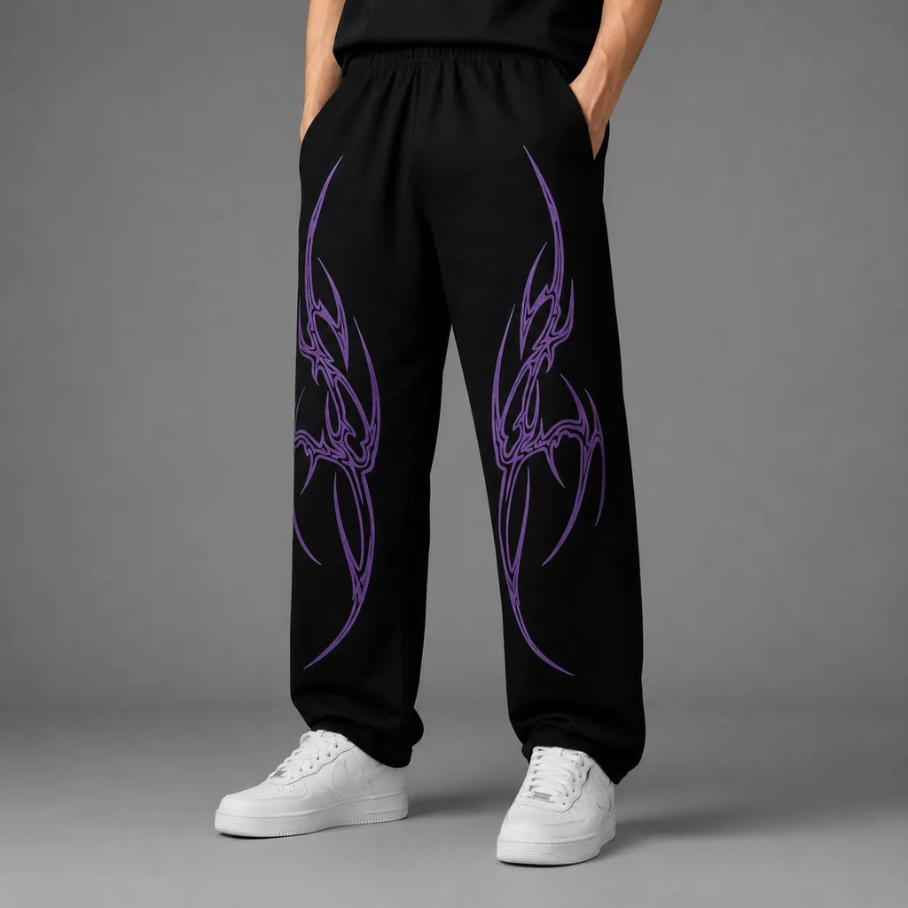 Men's Oversized Printed Joggers