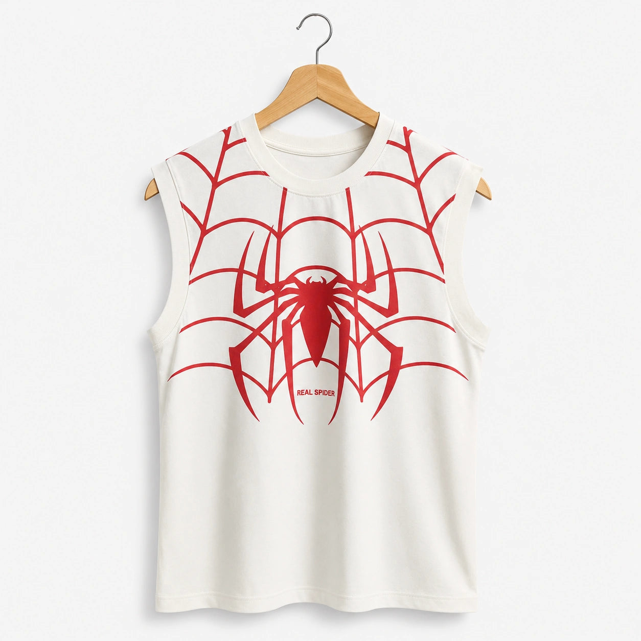Black Spider Graphic Gym Vest